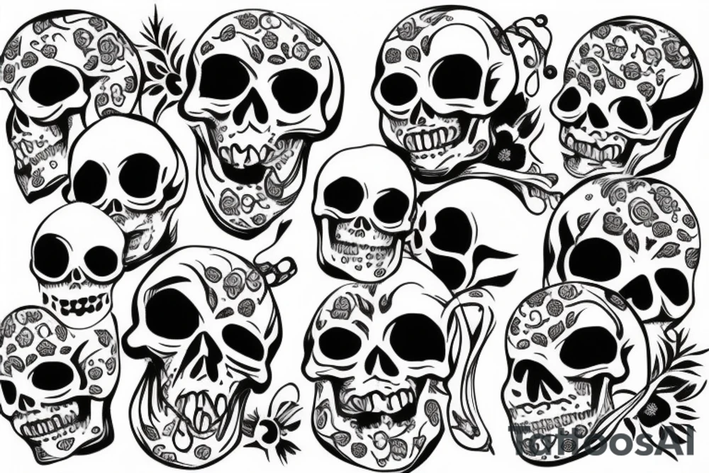 Skull tattoo idea
