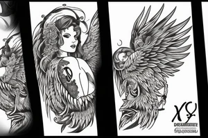 Angels tattoo idea