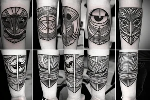 Streetlight with an eye for a light bulb tattoo idea