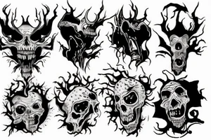 a horrifying creature tattoo idea