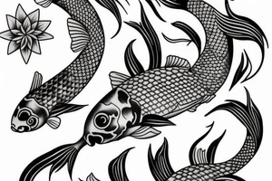 koi fish tattoo idea