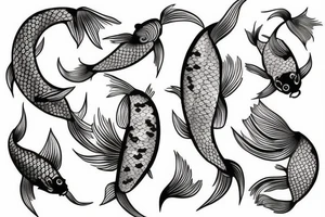koi fish tattoo idea