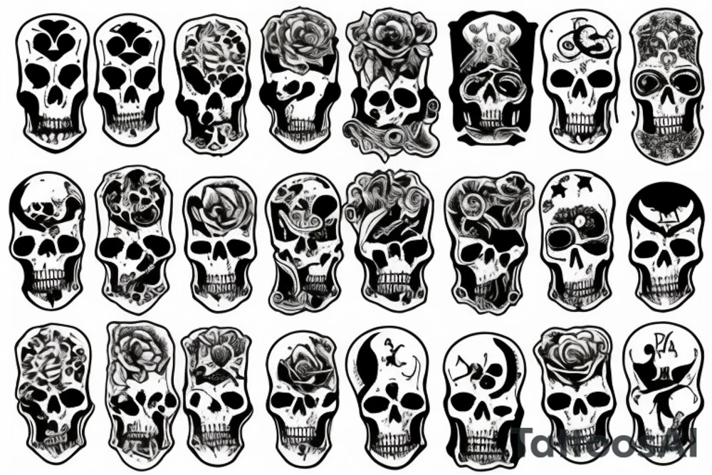 death dealing cards tattoo idea