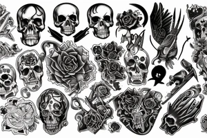 death dealing cards tattoo idea
