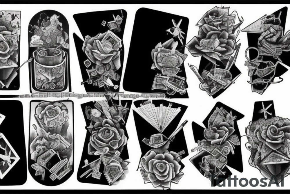 Broken Dice tattoo idea