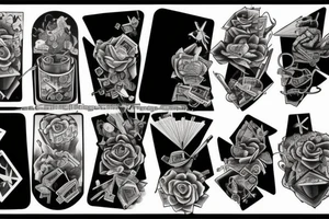 Broken Dice tattoo idea