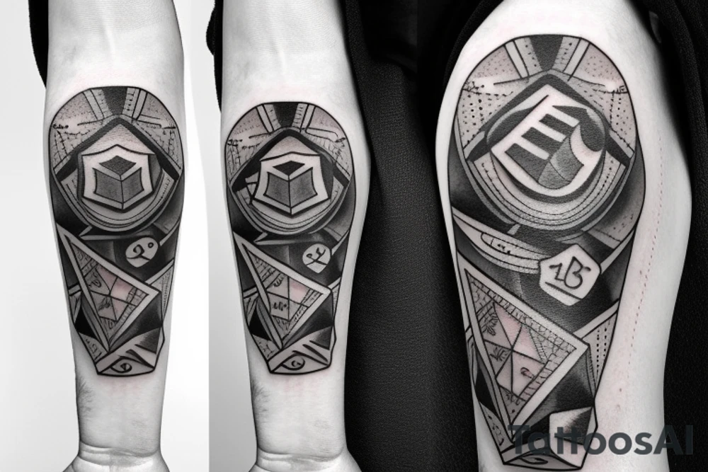 Broken Dice tattoo idea