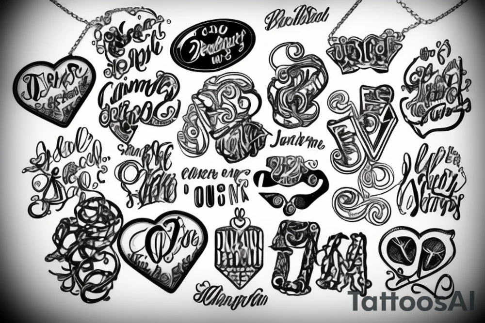 CUMSOCKS NECKLACE tattoo idea