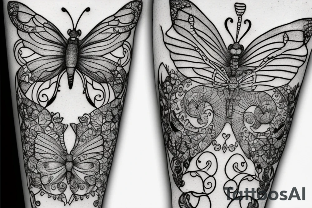 Fairy butterfly wooand tattoo idea
