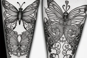 Fairy butterfly wooand tattoo idea