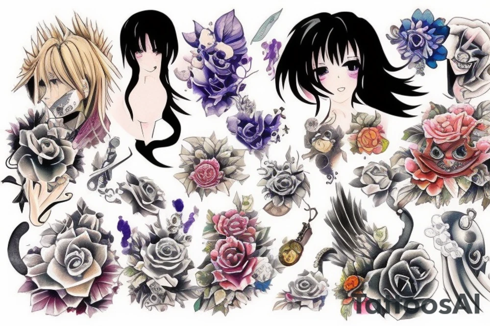 Anime tattoo tattoo idea