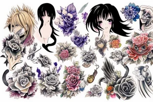 Anime tattoo tattoo idea