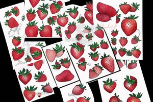 Anime strawberry tattoo idea