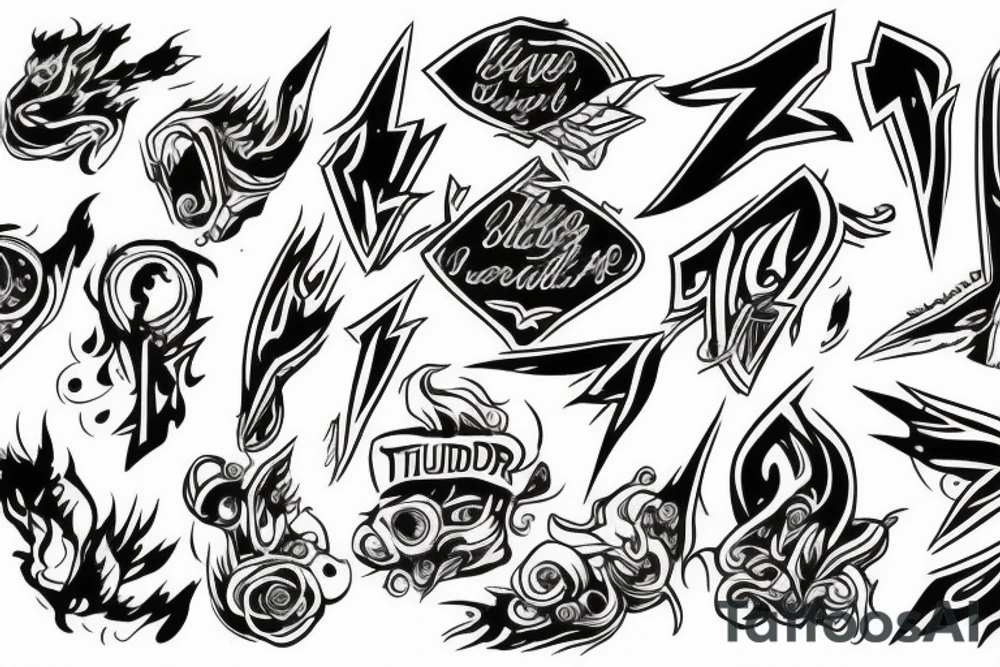 Thunder tattoo idea