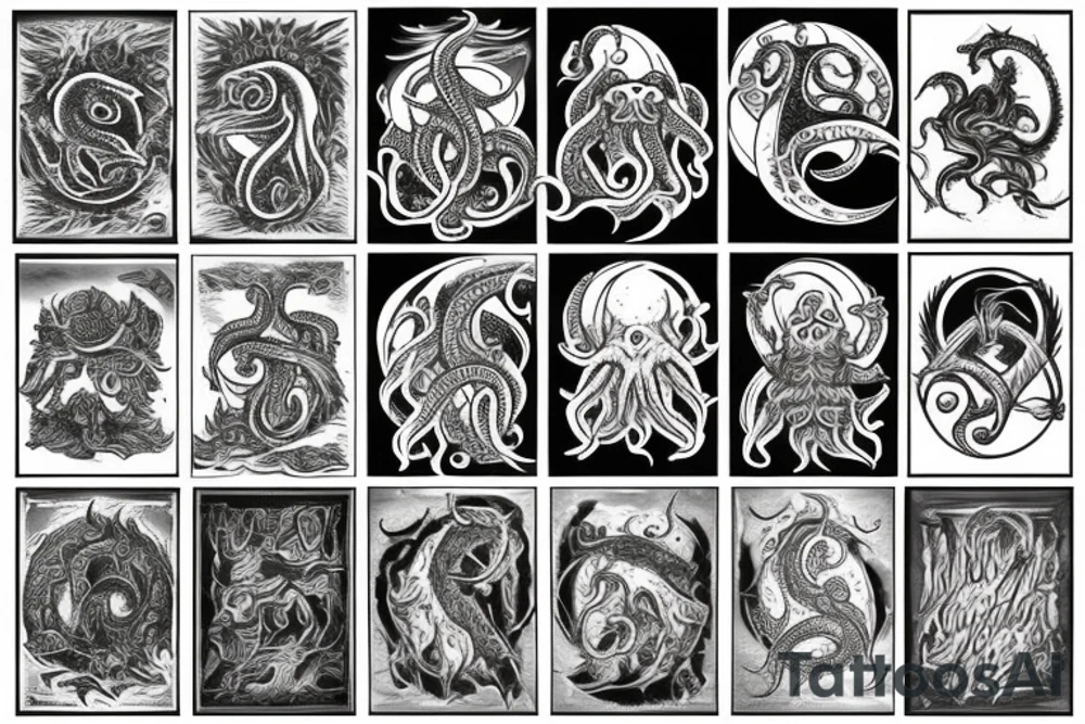Cthulhu tattoo idea