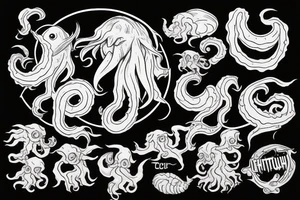 Cthulhu driving German tank tattoo idea