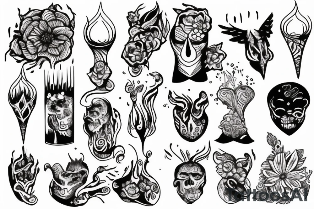 Off candle tattoo idea