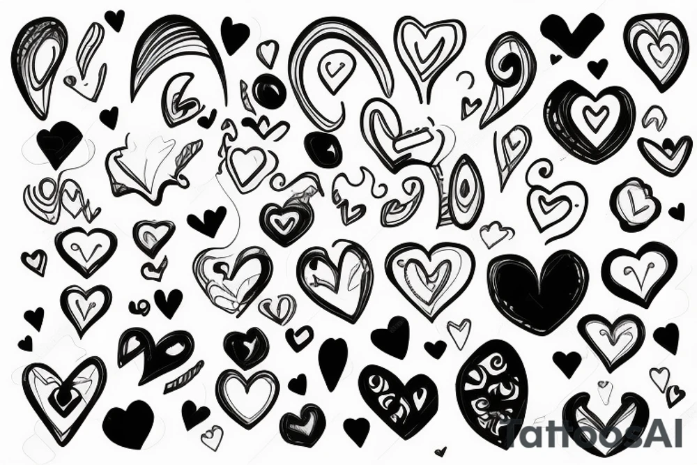Heart with hole tattoo idea
