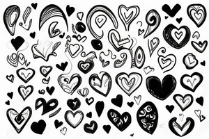 Heart with hole tattoo idea