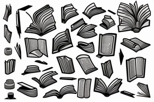 an open book tattoo idea