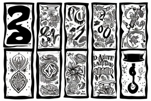 Date of birth tattoo idea