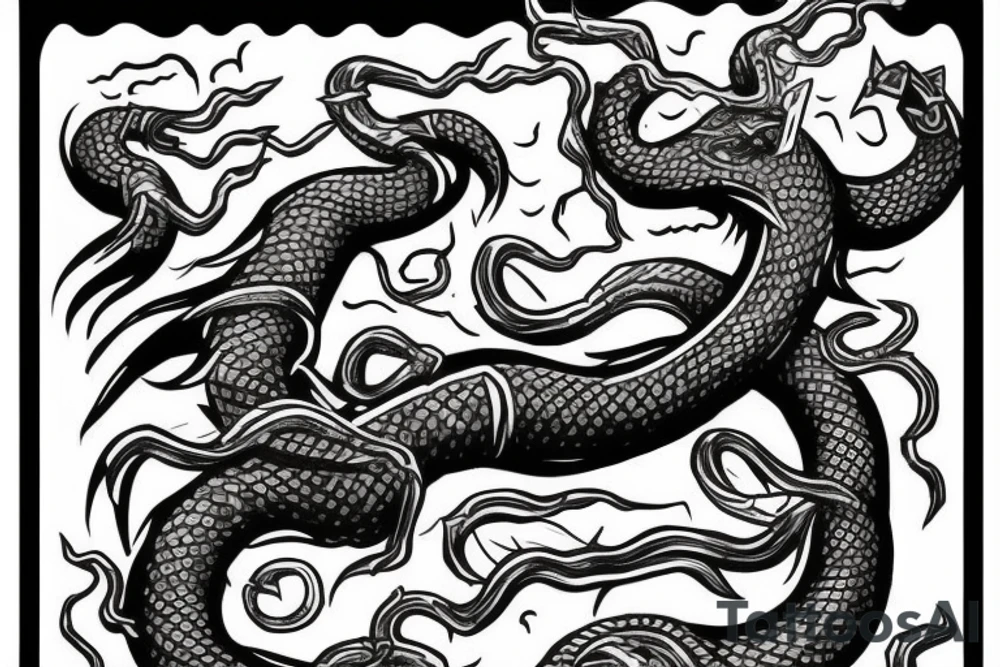 Thor fighting jörmungandr tattoo idea