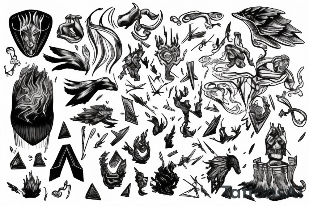 Thor in a storm tattoo idea
