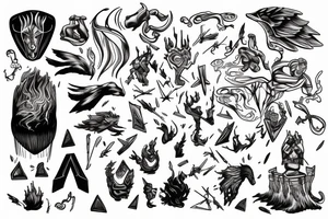 Thor in a storm tattoo idea