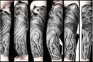 Thor in a storm tattoo idea