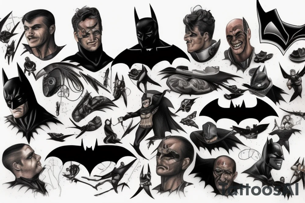 Batman Villans tattoo idea