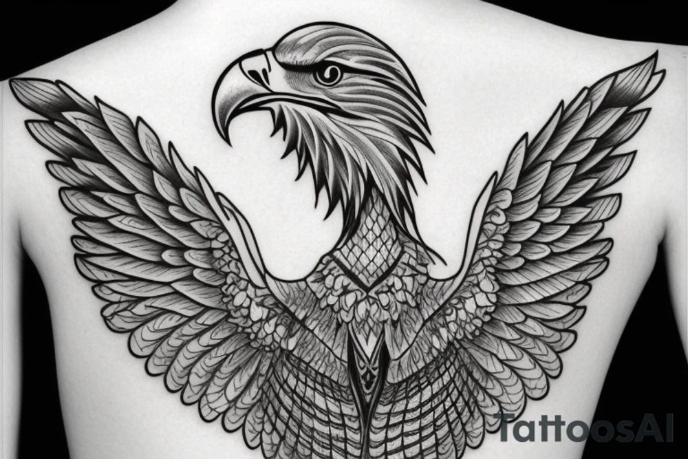 Eagle,hourglass tattoo idea