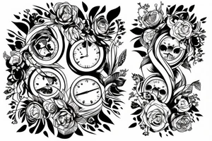 hourglass tattoo idea