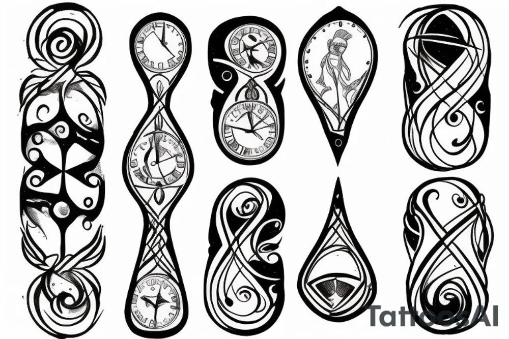 hourglass tattoo idea