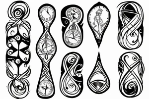 hourglass tattoo idea