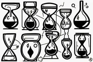hourglass tattoo idea