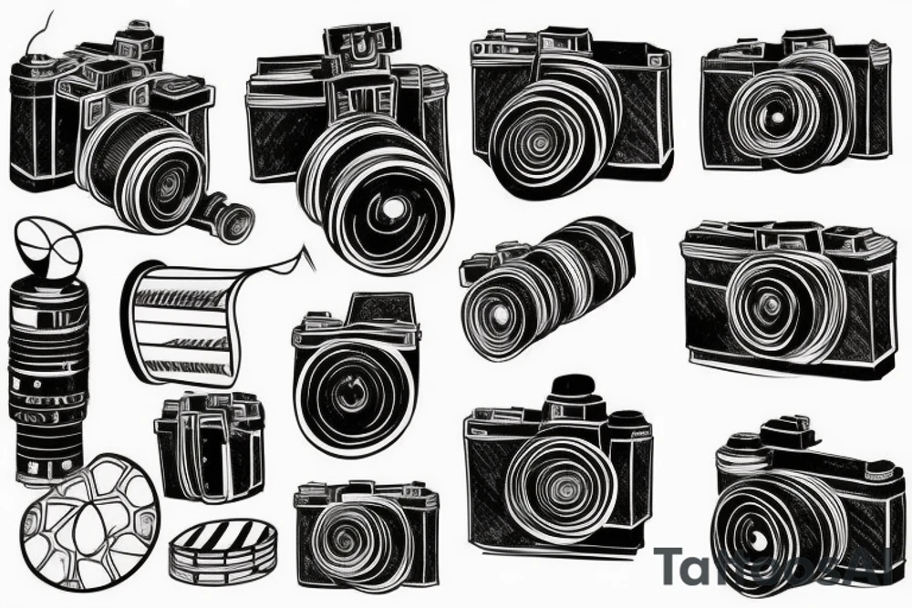 Filmmaking camera tattoo idea