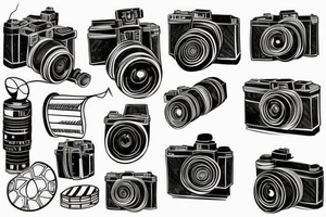 Filmmaking camera tattoo idea