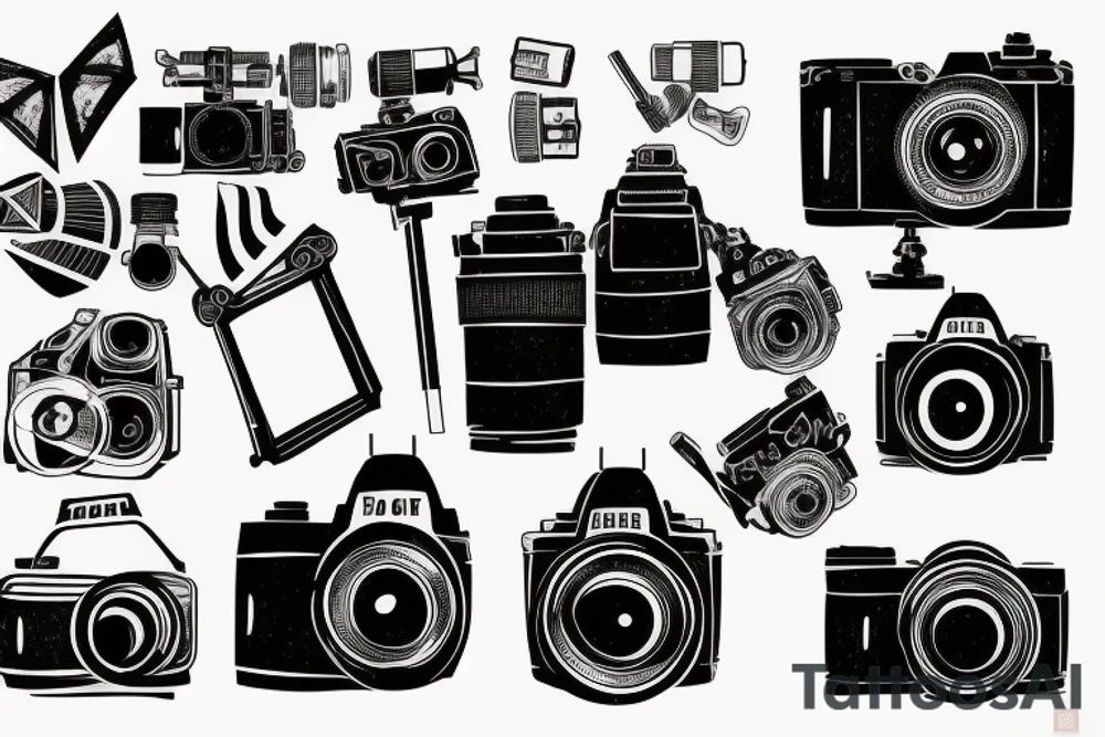 Filmmaking camera tattoo idea