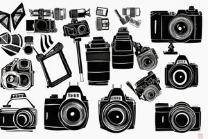 Filmmaking camera tattoo idea