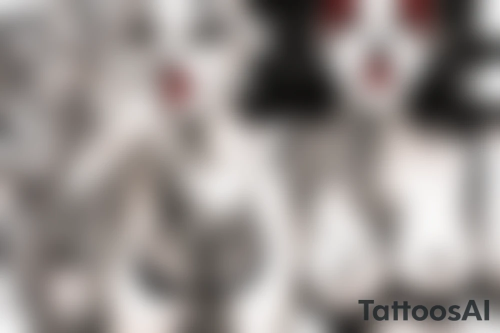sexy clown girl tattoo idea