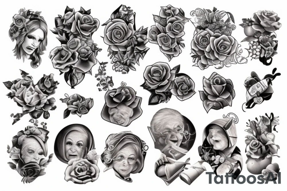 Loss of grandma tattoo idea