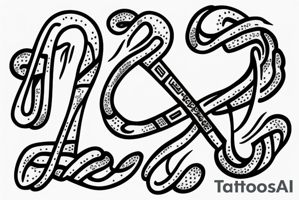 Name within an infinity sign tattoo idea
