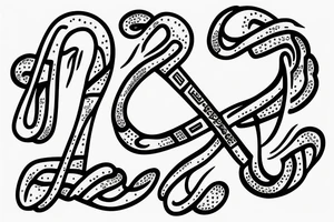 Name within an infinity sign tattoo idea