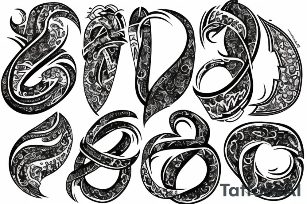 Kalissi Mai within an infinity sign tattoo idea