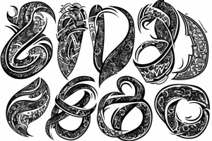 Kalissi Mai within an infinity sign tattoo idea