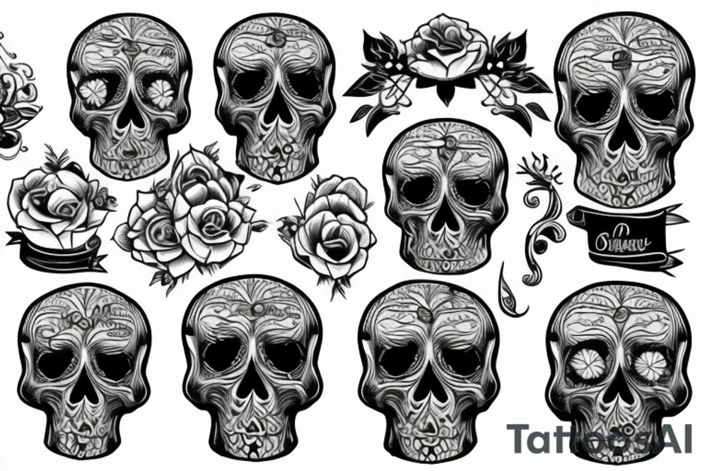skull tattoo idea