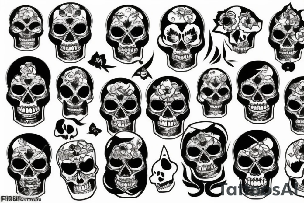 skull tattoo idea