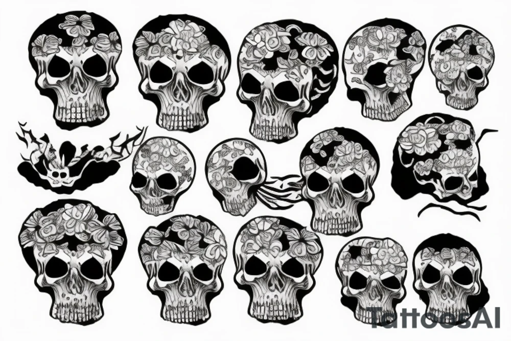 skull tattoo idea