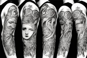 Zeus w kapturze lwa tattoo idea