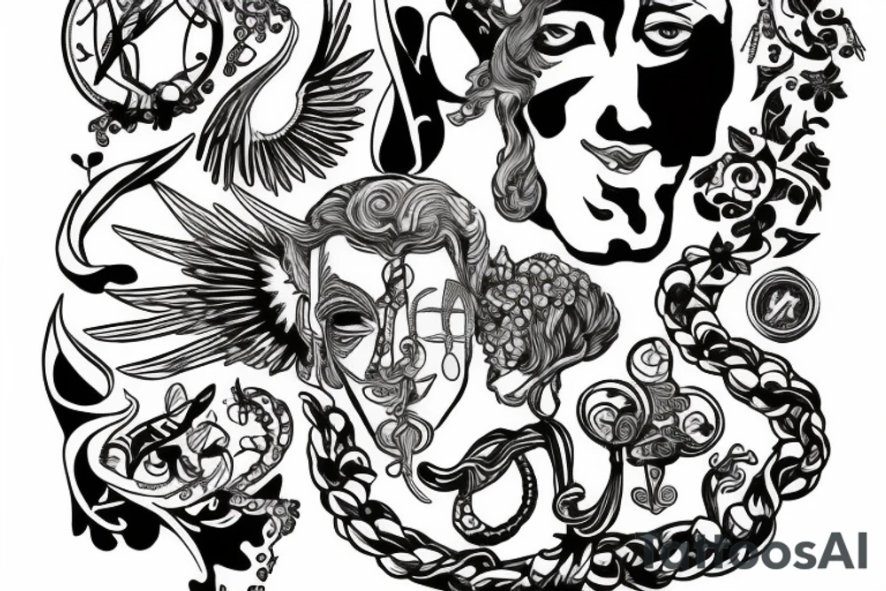 Zeus w kapturze lwa tattoo idea